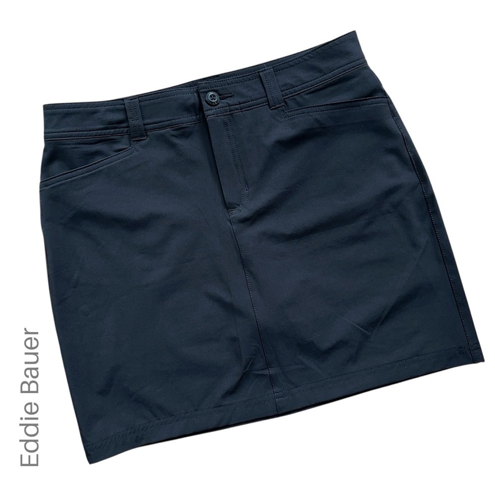 EDDIE BAUER | NWOT WOMEN’S ADVENTURER 2.0 BLACK SKORT STRETCH TRAVEL | SZ 4